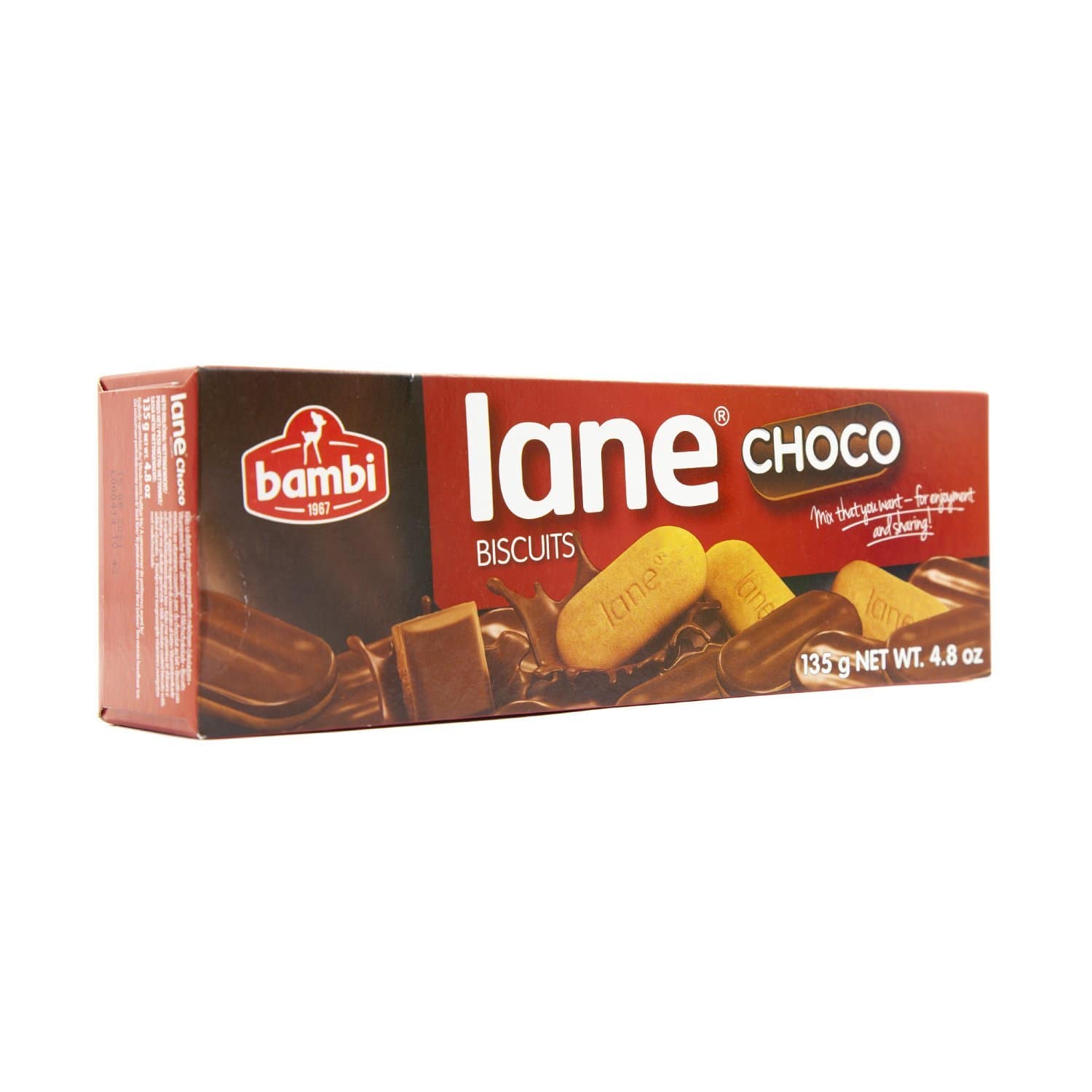 BAMBI Lane Kjeks Med Sjokolade 135g