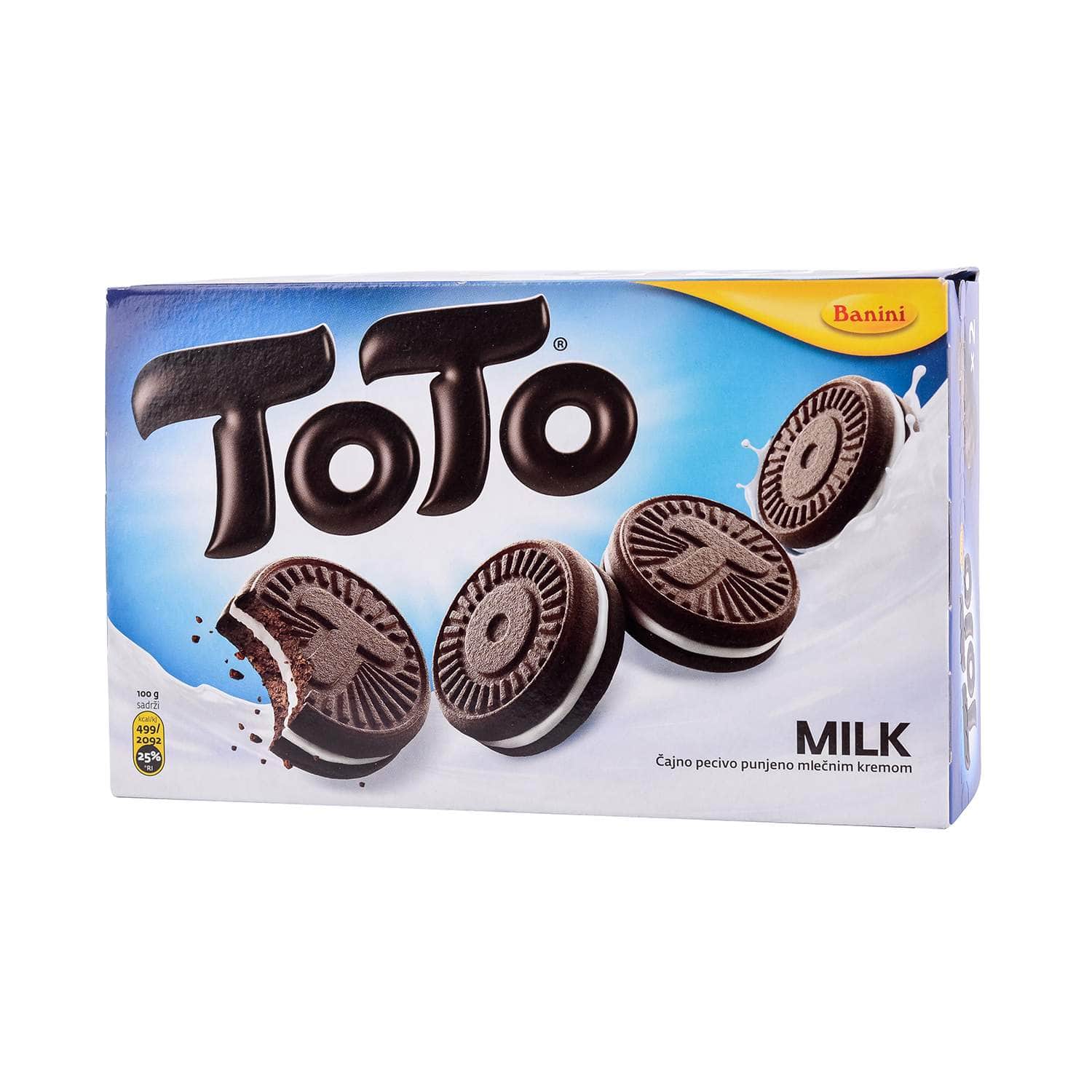 BANINI Toto Melk Kjeks 260g