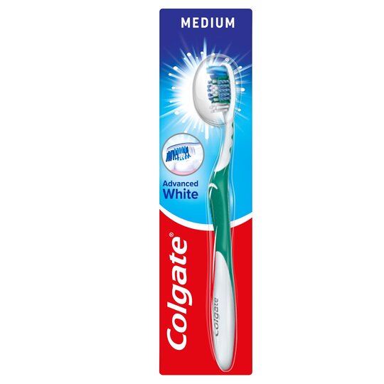 COLGATE Advanced White Medium Tannbørste