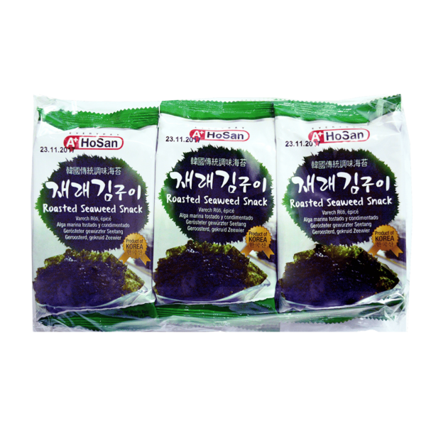 HOSAN Roasted Seaweed Risted Tangsnack 12x4G