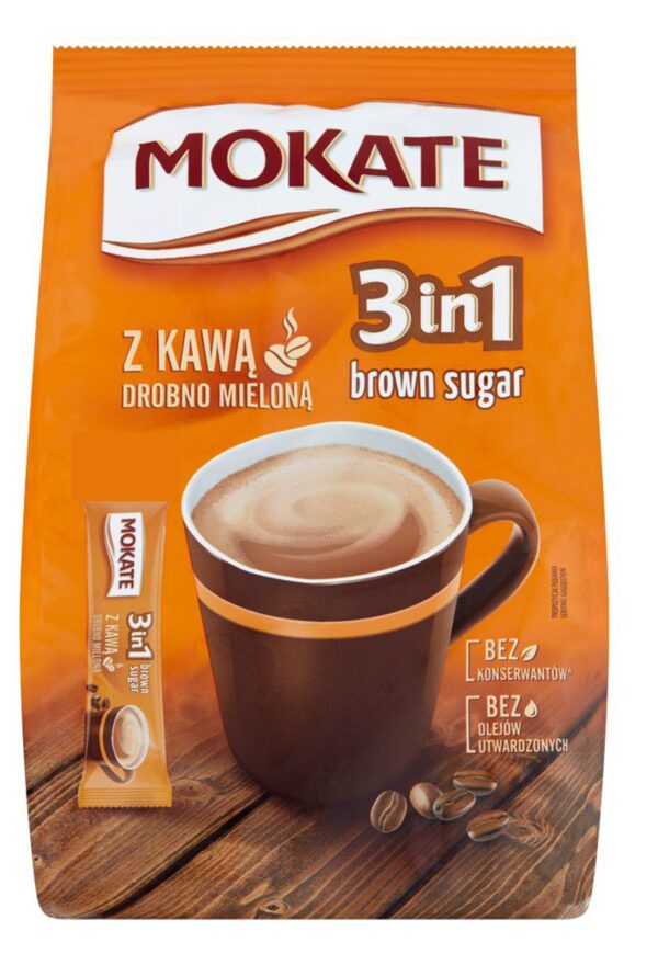 MOKATE 3in1 Brown Sukker 10pk 170g