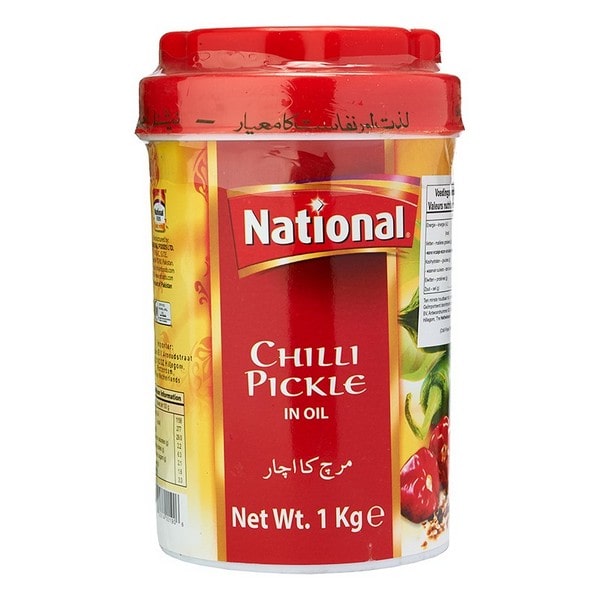 NATIONAL Chili Pickle i olje 1KG