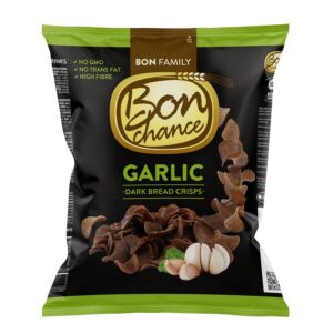 BON CHANCE Dark Bread Crisps Garlic 120G