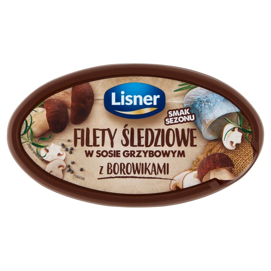 LISNER Sildefileter Sledz Atlantycki Borowiki 280G