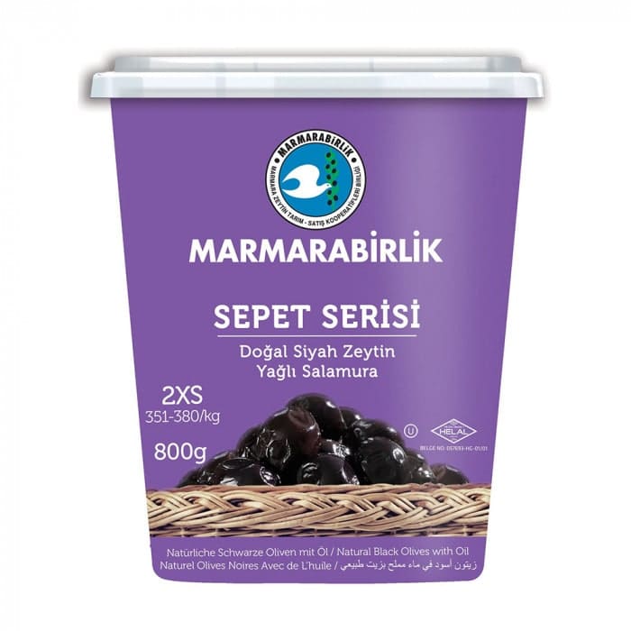 MARMARA BIRLIK Sepet Serisi Svart 2XS Oliven 800g