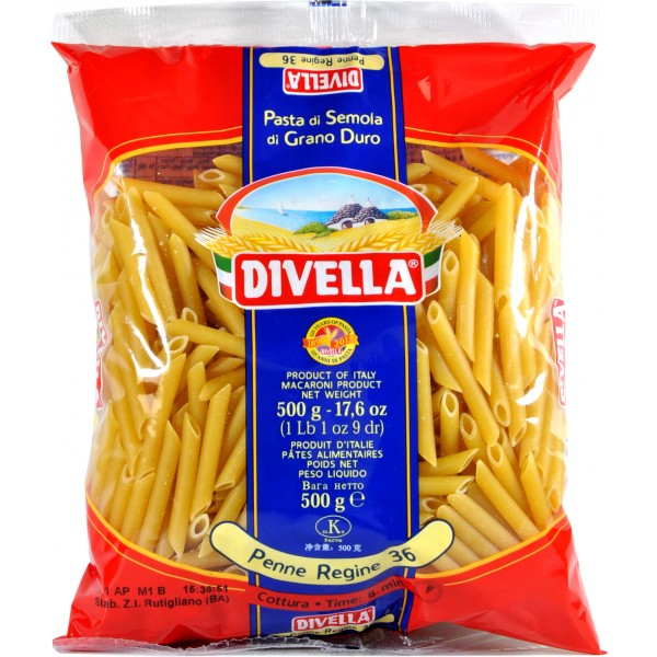 DIVELLA Penne Regine Nr.36 Pasta 500G